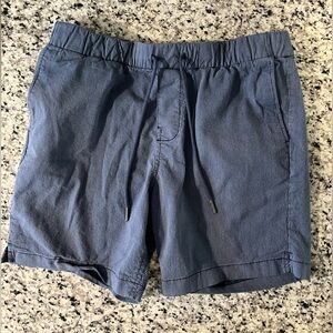 Express Men's Navy Pinstripe Shorts